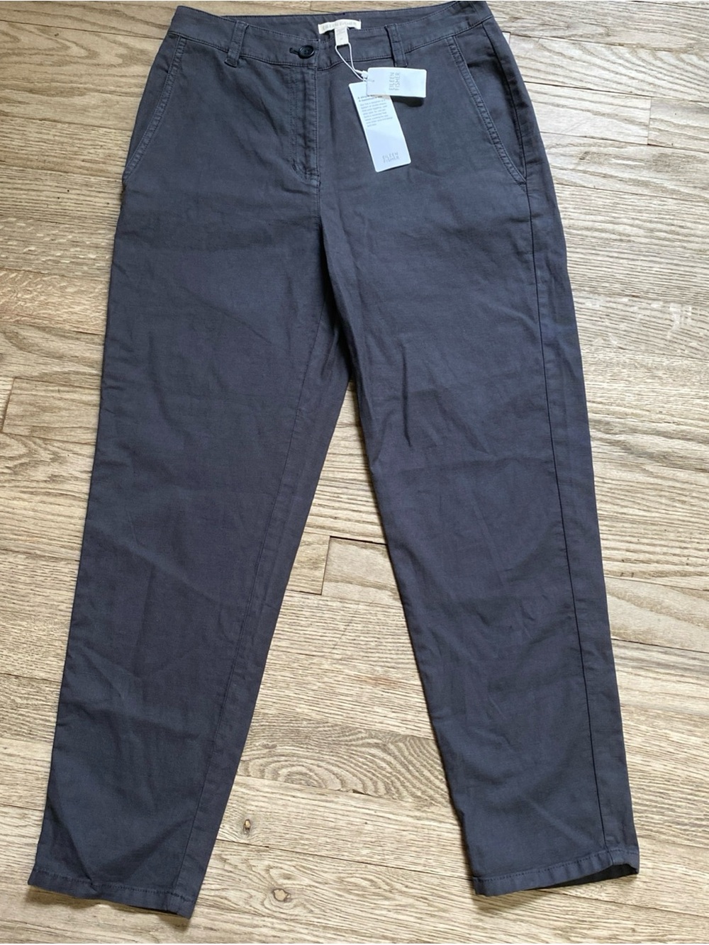 NWT Eileen Fisher S2SUZ Graphite Ankle Pant - size 2P
